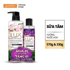 Sữa Tắm Hương Nước Hoa Lux Botanicals Hồng Pháp Nồng Nàn 570G Tặng 1 Sữa Tắm 330G