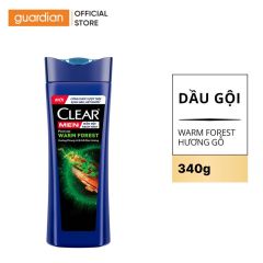 Dầu Gội Sạch Gàu Clear Men Perfume Warm Forest Hương Phong Lữ Và Gỗ Đàn Hương 340G