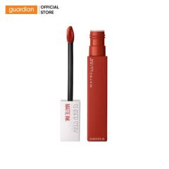 Son Kem Lì Maybelline Super Stay Matte Ink Lipstick (City Edition) 117 Ground Breaker Đỏ Gạch 5Ml