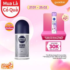 Lăn Khử Mùi Ngăn Khuẩn Gây Mùi Vượt Trội Silver Protect Nivea Men 50Ml