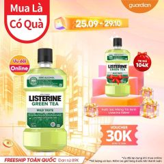 Nước Súc Miệng Trà Xanh Listerine Natural Greentea Zero Alcohol Listerine 750Ml