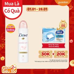 Xịt Khử Mùi Dưỡng Da Sáng Mịn Dove Powder Soft Hương Phấn Thơm 150Ml