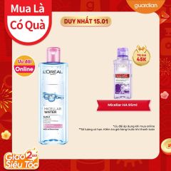 Nước Tẩy Trang Dưỡng Ẩm Cho Da Thường, Khô L'Oreal Paris Micellar Water 3-In-1 Moisturizing Even For Sensitive Skin 400Ml