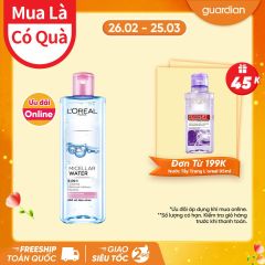 Nước Tẩy Trang Dưỡng Ẩm Cho Da Thường, Khô L'Oreal Paris Micellar Water 3-In-1 Moisturizing Even For Sensitive Skin 400Ml