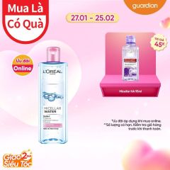 Nước Tẩy Trang Dưỡng Ẩm Cho Da Thường, Khô L'Oreal Paris Micellar Water 3-In-1 Moisturizing Even For Sensitive Skin 400Ml