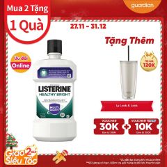 Nước Súc Miệng Giúp Làm Trắng Răng Healthy Bright Listerine 750Ml