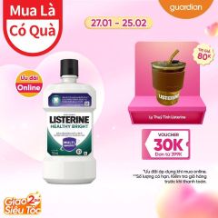 Nước Súc Miệng Giúp Làm Trắng Răng Healthy Bright Listerine 750Ml