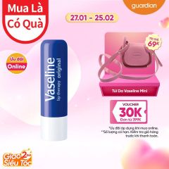 Son Dưỡng Vaseline Lip Therapy Original Không Mùi 4,8Gr