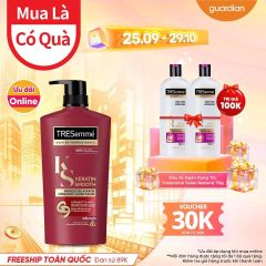 Dầu Gội Cho Tóc Khô Xơ Rối TRESemmé Keratin Smooth Vào Nếp Suôn Mượt 850g