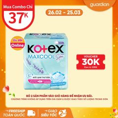 Băng Vệ Sinh Kotex Thảo Dược Cool Siêu Mỏng Cánh 23Cm (8 Miếng)