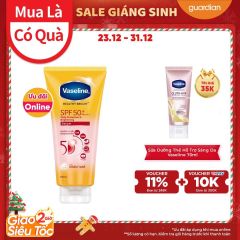 Sữa Dưỡng Thể Giúp Hỗ Trợ Sáng Da Chống Nắng Vaseline Healthy Bright Bảo Vệ Da Hàng Ngày Daily Protection & Brightening Serum Spf50+ Pa++++ 300Ml