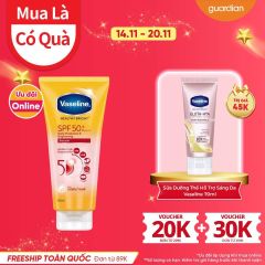 Sữa Dưỡng Thể Giúp Hỗ Trợ Sáng Da Chống Nắng Vaseline Healthy Bright Bảo Vệ Da Hàng Ngày Daily Protection & Brightening Serum Spf50+ Pa++++ 300Ml