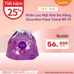 Khăn Lau Mặt Khô Đa Năng Guardian Face Towel 80 Tờ