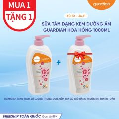 Sữa Tắm Dạng Kem Dưỡng Ẩm Guardian Essential Rose Moisturising Shower Cream Chiết Xuất Hoa Hồng 1000Ml