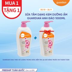 Sữa Tắm Dạng Kem Dưỡng Ẩm Guardian Essential Cherry Blossom Moisturising Shower Cream Chiết Xuất Anh Đào 1000Ml