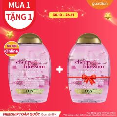 Dầu Gội Dưỡng Tóc OGX Chiết Xuất Từ Hoa Anh Đào Và Trà Xanh 385ml