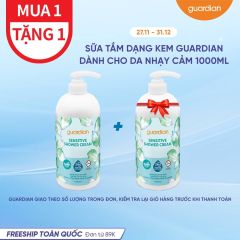 Sữa Tắm Dạng Kem Guardian Sentitive Shower Cream Dành Cho Da Nhạy Cảm 1000Ml