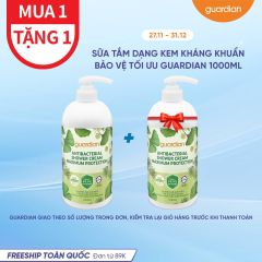 Sữa Tắm Dạng Kem Kháng Khuẩn Guardian Antibacterial Shower Cream Maximum Protection Bảo Vệ Tối Ưu 1000Ml