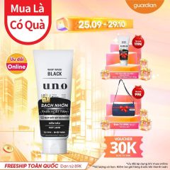 Sữa Rửa Mặt Tạo Bọt Sạch Nhờn Whip Wash Black Uno 130Gr