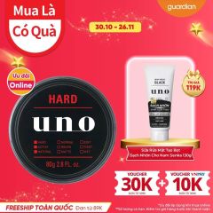 Sáp Vuốt Tóc Tạo Kiểu Giữ Nếp Tự Nhiên Uno Hybrid Hard 80Gr