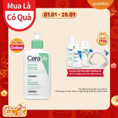 Sữa Rửa Mặt Tạo Bọt Cerave Foaming Cleanser Sạch Sâu Cho Da Thường Đến Da Dầu 236Ml