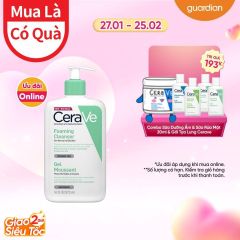 Sữa Rửa Mặt Tạo Bọt Cerave Foaming Cleanser Sạch Sâu Cho Da Thường Đến Da Dầu 473Ml