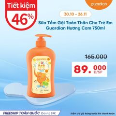 Sữa Tắm Gội Toàn Thân Cho Trẻ Em Guardian Kids Head To Toe Wash Orange Hương Cam 750ml