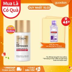 Kem Chống Nắng L'Oreal Mỏng Nhẹ Bảo Vệ Tối Đa Uv Defender Invisible Fluid SPF50+ PA++++ 50Ml