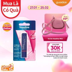 Son Dưỡng Môi Có Màu Vaseline Colour Blooming Pink Hồng Ngọt Ngào 3gr