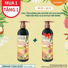 Sữa Tắm Dạng Kem Dưỡng Ẩm Chuyên Sâu Eco Garden Macadamia & Shea Butter Ultra Moisture Shower Cream Từ Tinh Dầu Mắc Ca & Bơ Hạt Mỡ 500ml