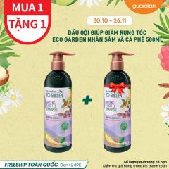 Dầu Gội Giúp Giảm Rụng Tóc Eco Garden Ginseng & Coffee Hair Fall Control Shampoo Chiết Xuất Từ Nhân Sâm Và Cà Phê 500ml