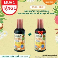 Dầu Dưỡng Tóc Dưỡng Ẩm Chuyên Sâu Eco Garden Macadamia & Shea Butter Ultra Moisture Hair Oil Chiết Xuất Từ Hạt Mắc Ca Và Bơ Hạt Mỡ 100ml