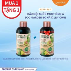 Dầu Gội Suôn Mượt Óng Ả Eco Garden Avocado & Olive Silky & Smooth Shampoo Chiết Xuất Từ Bơ Và Ô Liu 100ml