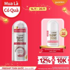 Lăn Khử Mùi Dưỡng Sáng LASHE SUPERFOOD 50ml