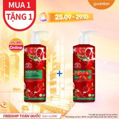 Sữa Tắm Dưỡng Sáng Da De Leaf Pomegranate Glow And Firm Serum Shower Gel Chiết Xuất Từ Lựu Đỏ Dạng Gel 450ml