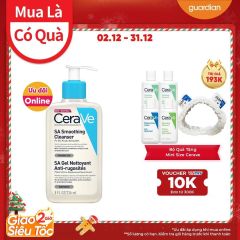 Sữa Rửa Mặt Cerave Cho Da Nhạy Cảm Giúp Làm Sạch & Tẩy Tế Bào Chết Dịu Nhẹ 236Ml