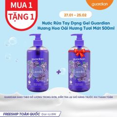 NƯỚC RỬA TAY DẠNG GEL HƯƠNG HOA OẢI HƯƠNG TƯƠI MÁT GUARDIAN LAVENDER REFRESHING  HAND WASH 500 ML