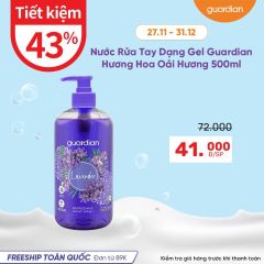 NƯỚC RỬA TAY DẠNG GEL HƯƠNG HOA OẢI HƯƠNG TƯƠI MÁT GUARDIAN LAVENDER REFRESHING  HAND WASH 500 ML