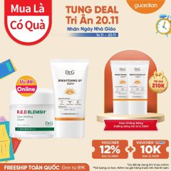 DR.G BỘ CHĂM SÓC DA - R.E.D BLEMISH CLEAR SOOTHING CREAM BONUS SET (BAO GỒM 1 KEM DƯỠNG 70ML + 1 KEM CHỐNG NẮNG 20ML)