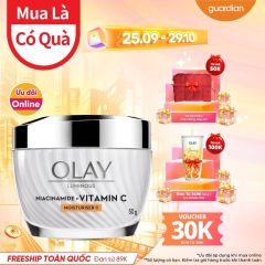 OLAY KEM DƯỠNG ẨM SÁNG DA, LÀM GIẢM ĐỐM NÂU NIACINAMIDE & VITAMIN C 50G