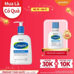 CETAPHIL SỬA RỬA MẶT DÀNH CHO DA HỖN HỢP & DA DẦU NHẠY CẢM OILY SKIN CLEANSER 500ML