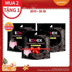 Băng Vệ Sinh Ban Đêm Kotex Overnight Panties Dạng Quần Cỡ L/XL 2 Miếng x 16