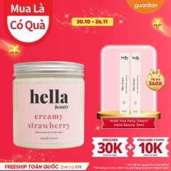 Tẩy Tế Bào Chết Cơ Thể Hella Beauty Từ Kem Dâu 500gr