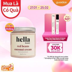 TẨY TẾ BÀO DA CHẾT HELLA BEAUTY ĐẬU ĐỎ KEM DỪA VÀ NIACINAMIDE ALPHA- ARBUTIN AHA LÀM SÁNG DA 500G