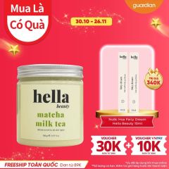 TẨY TẾ BÀO CHẾT HELLA BEAUTY MATCHA (CHO MỌI LOẠI DA) 500G