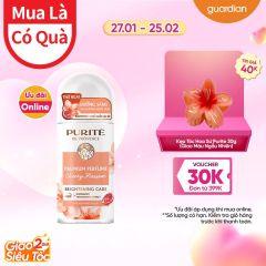 Lăn Khử Mùi Sáng Mịn Da Purite Hoa Anh Đào 50ml