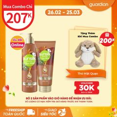 Dầu Gội Thiên Nhiên Phục Hồi Tóc Hư Tổn Sunsilk Natural Từ Tinh Dầu Dừa 380ml