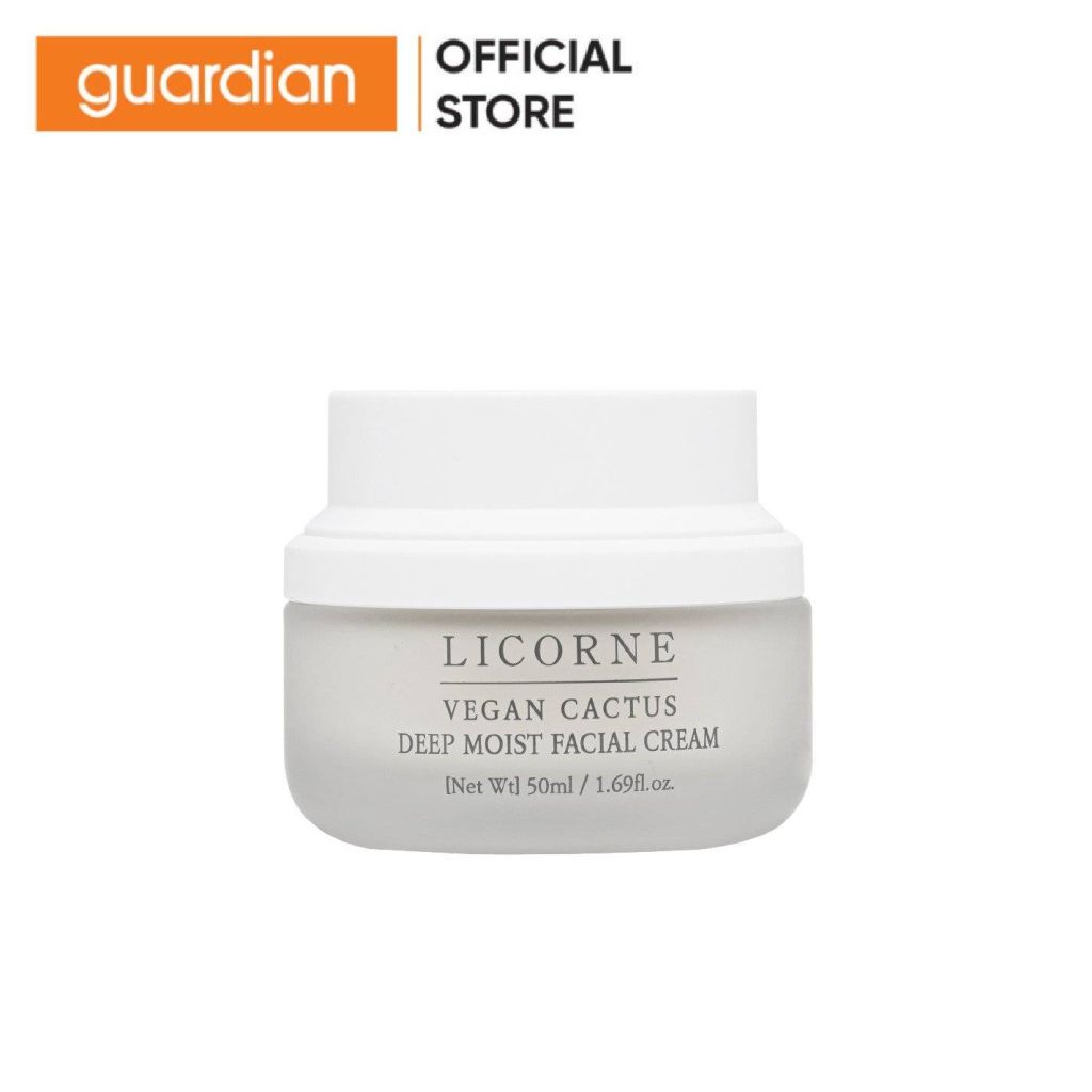 Kem Dưỡng Ẩm Licorne Vegan Cactus Deep Moist Facial Cream Chiết Xuất Xương Rồng 50ml