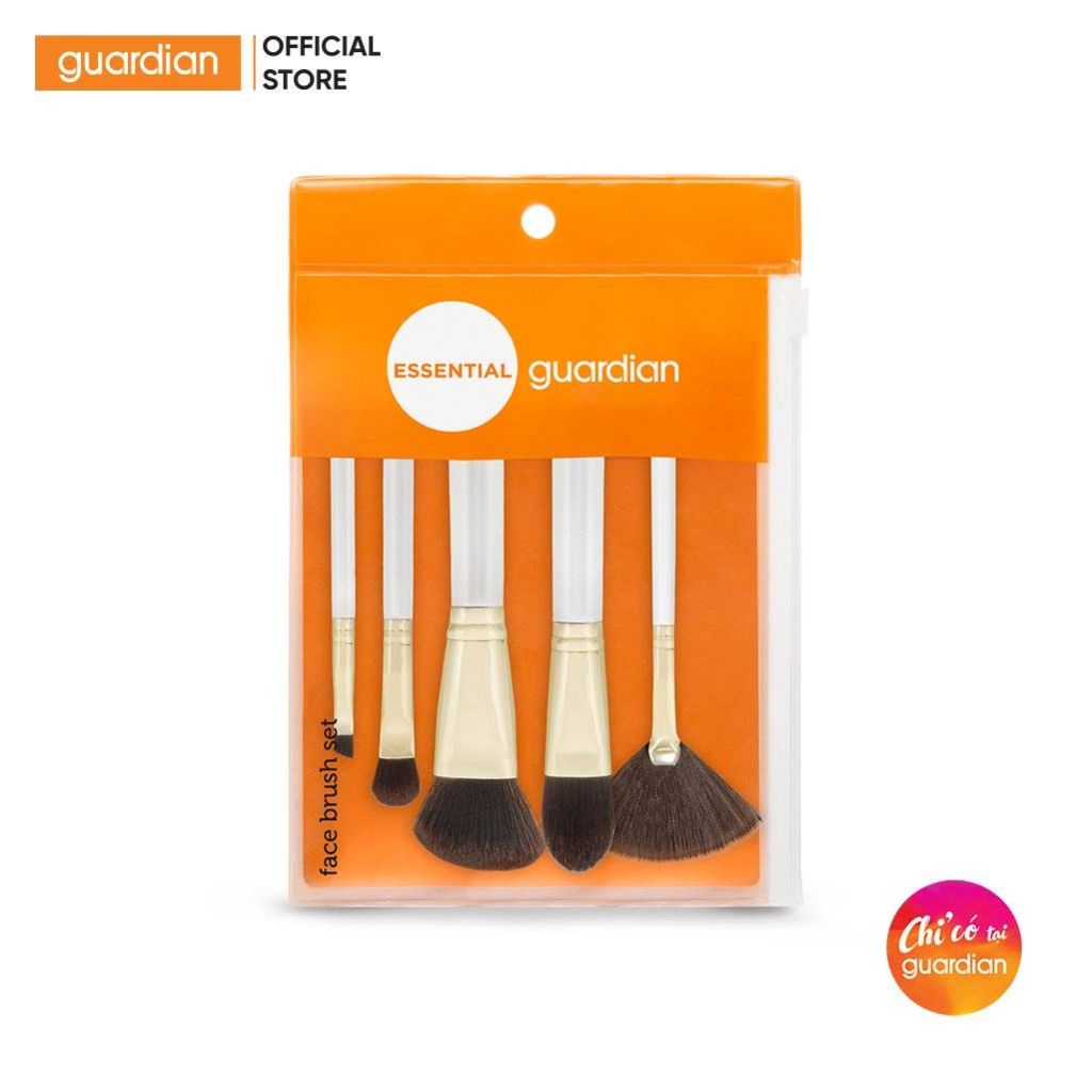 Bộ Cọ Trang Điểm Thuần Chay Hỗ Trợ Trang Điểm Guardian Face Brush Set 5 Cây