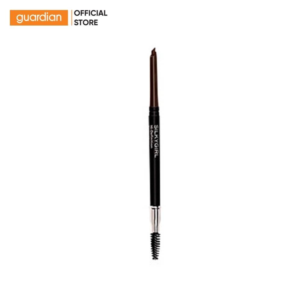 Chì Kẻ Mày 2 Đầu Silkygirl Hi-Definition Brow Liner 02 Dark Brown Nâu Đen 0,35Gr